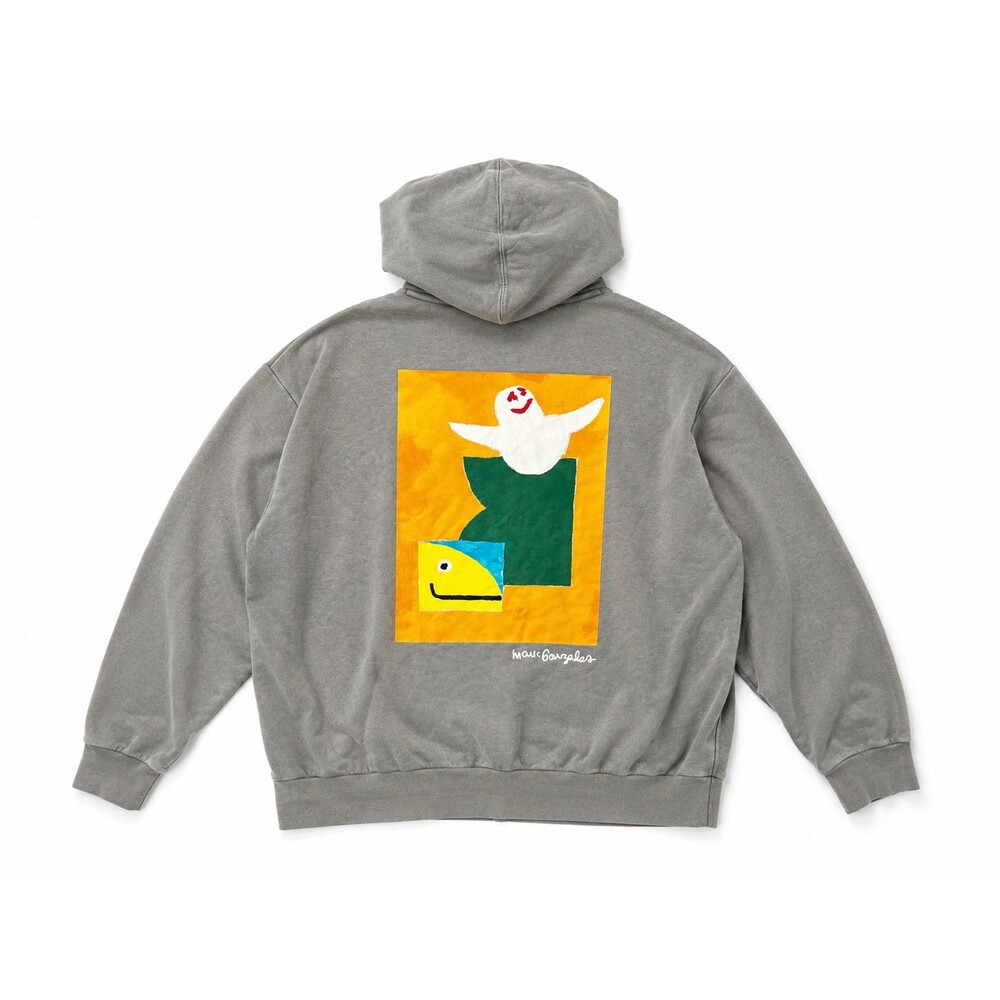 Adidas x Mark Gonzales Shmoo Trefoil Hoodie Sweatshirt Size Medium? Painted